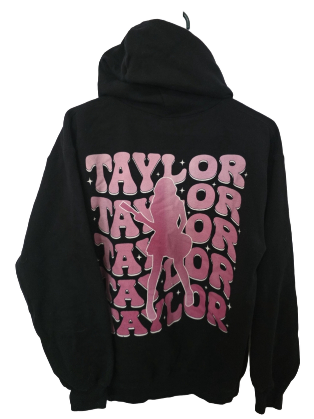 Women's Unbranded Taylor Swift Graphic Hoodie Black Pink Size M trendy music